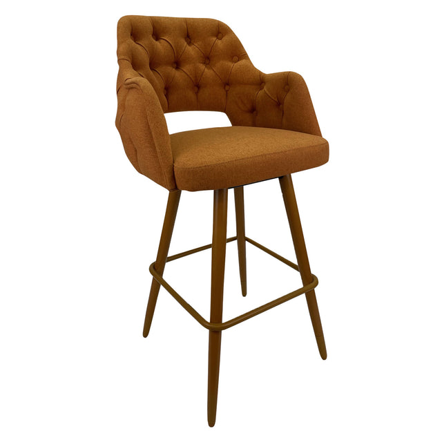 Sun Tufted Upholstered Arm Stool