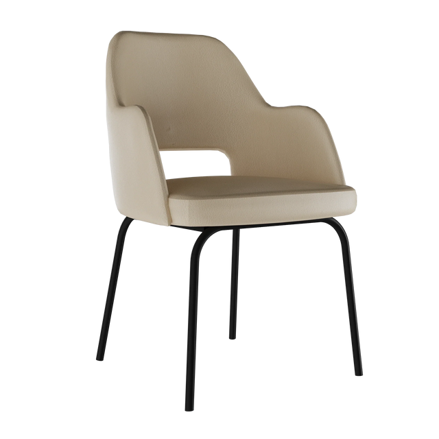 Sun Hole Arm Upholstered Chair