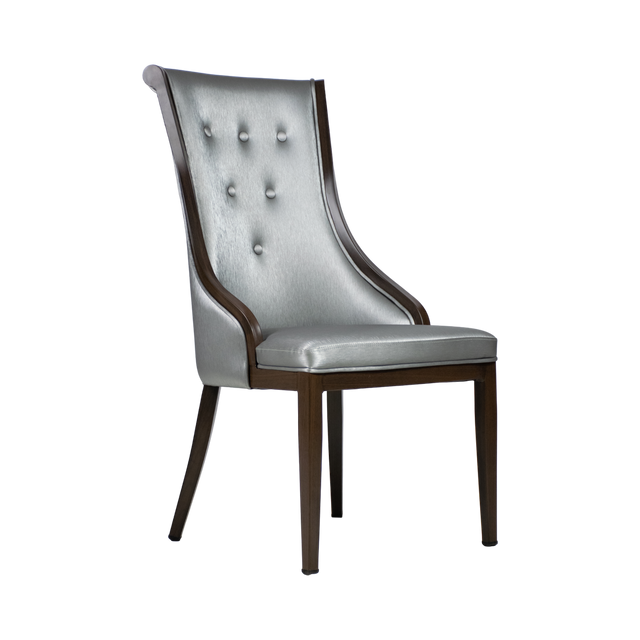 Button Commercial Wood-Look Chair