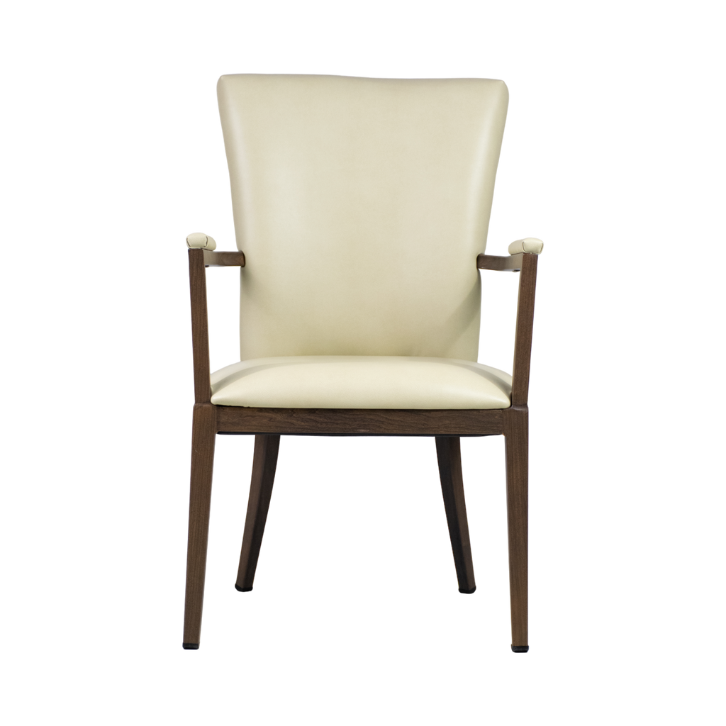 Brianna Commercial Aluminum Wood Look Arm Chair The Chair Market