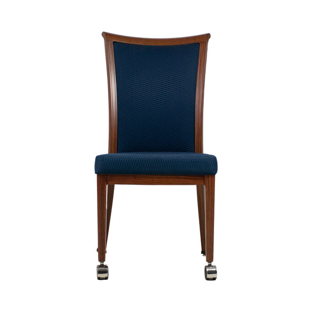 Blois Aluminum Wood Look Stack Chair