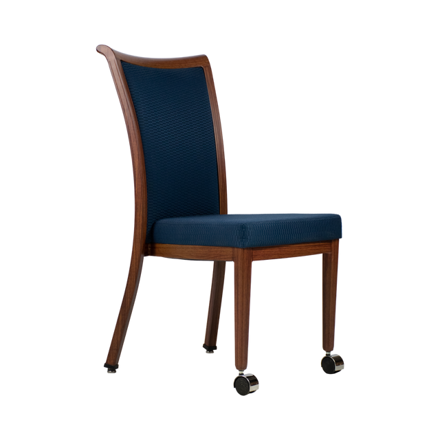 Blois Aluminum Wood Look Stack Chair