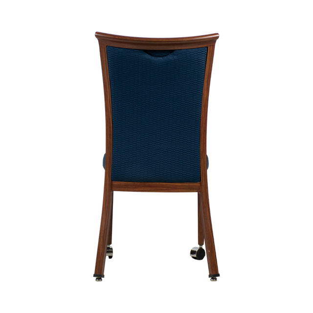 Blois Aluminum Wood Look Stack Chair