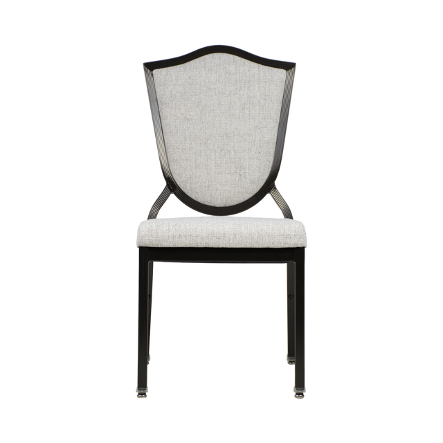 Chief Aluminum Wood Look Banquet Stack Chair