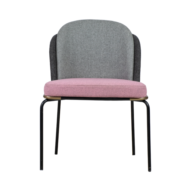 Luca Upholstered Chair - Metal