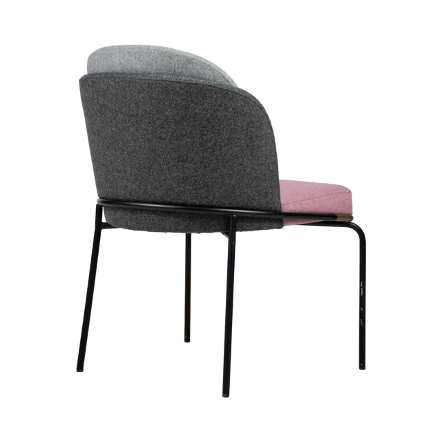 Luca Upholstered Chair - Metal