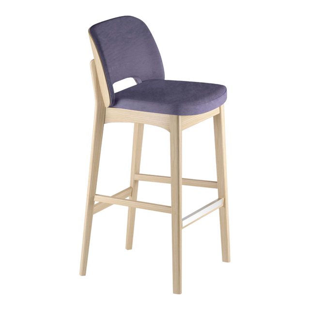 Osculo Upholstered Wood Stool