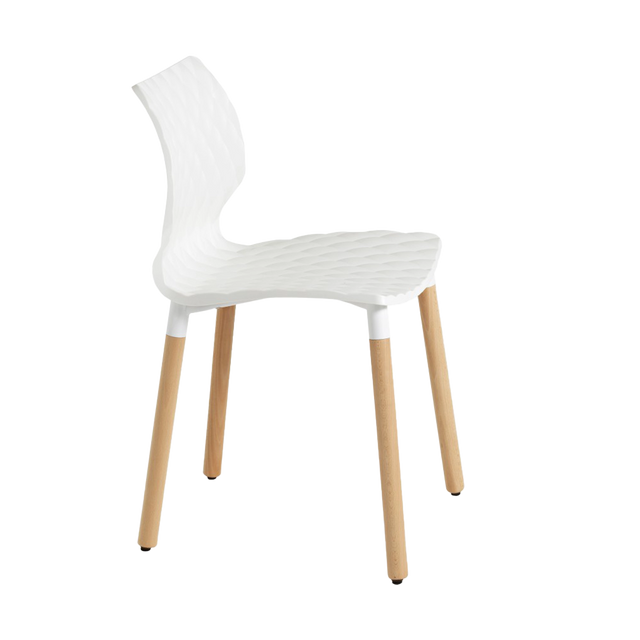 Quilted Wood Legged Chair