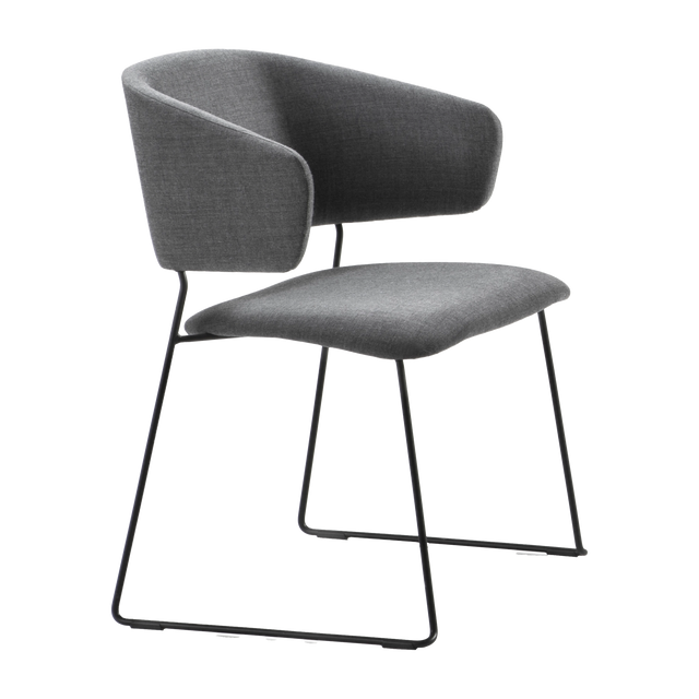 Ezra Sled Legged Arm Chair