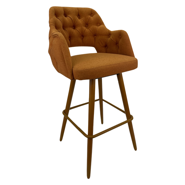 Sun Tufted Upholstered Arm Stool