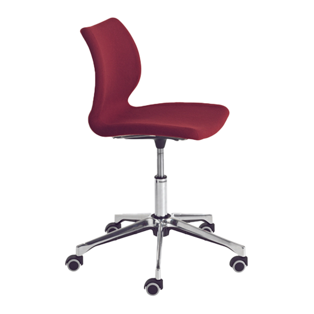 Quilted Upholstered Swivel With Wheels