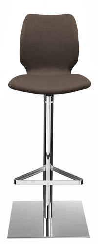 Quilted Upholstered Footrest Bar Stool