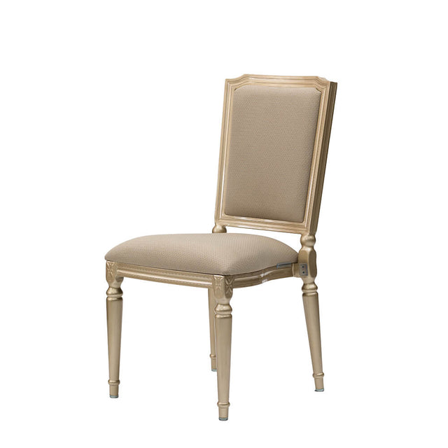 Baron Aluminum Wood Look Stack Chair