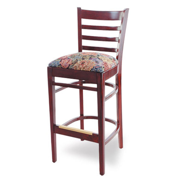 Ladderback Wood Bar Stool