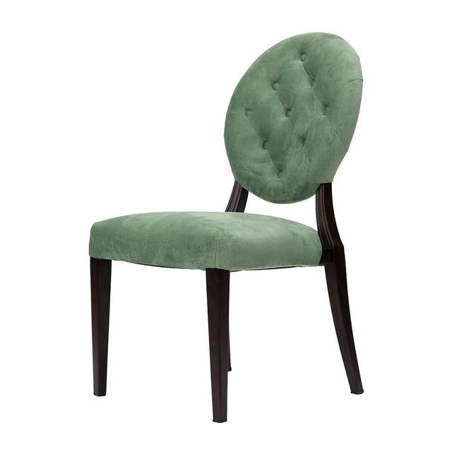 Century Upholstered Aluminum Wood Look Stack Chair