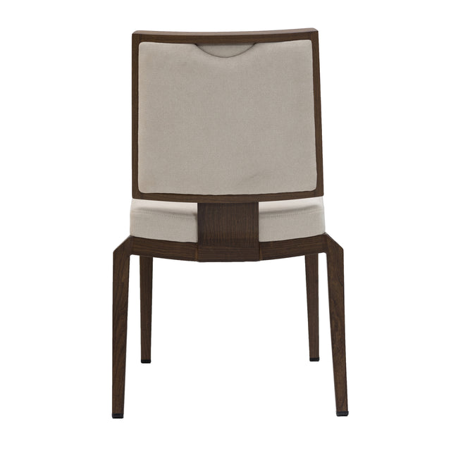 Kapccion Aluminum Wood Look Flexback Stack Chair