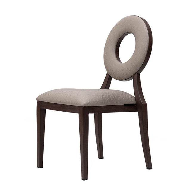 Baris Aluminum Wood Look Stack Chair