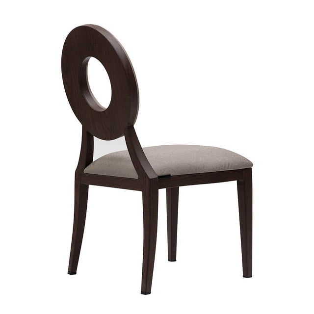 Baris Aluminum Wood Look Stack Chair