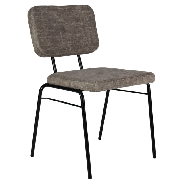 Leo Upholstered Metal Chair