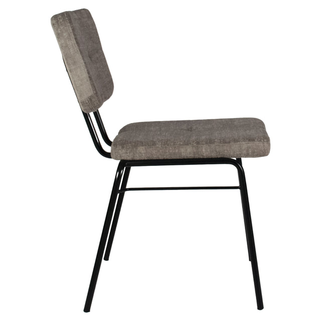 Leo Upholstered Metal Chair