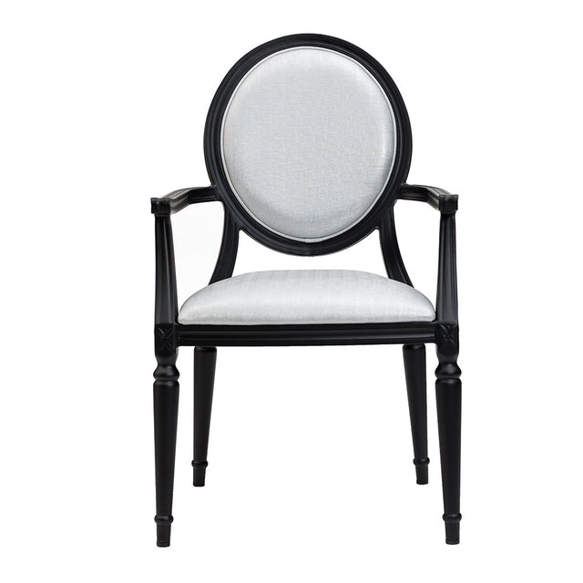 Lisbon Aluminum Wood Look Stack Arm Chair