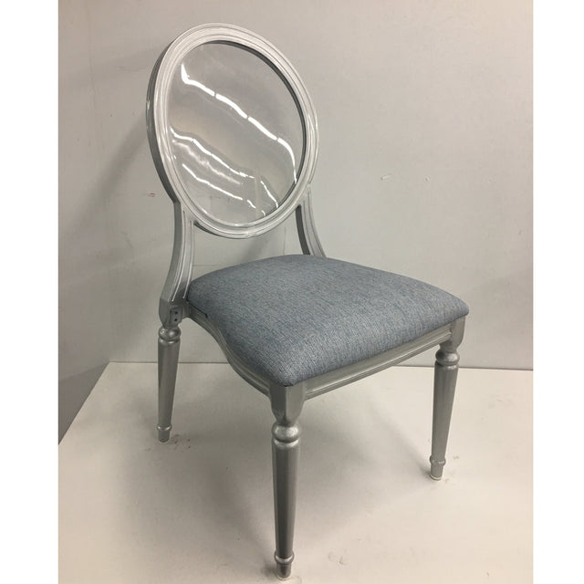 Lisbon Aluminum Wood Look Stack Chair