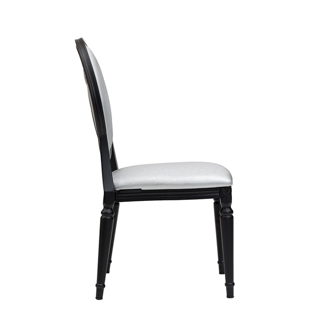 Lisbon Aluminum Wood Look Stack Chair