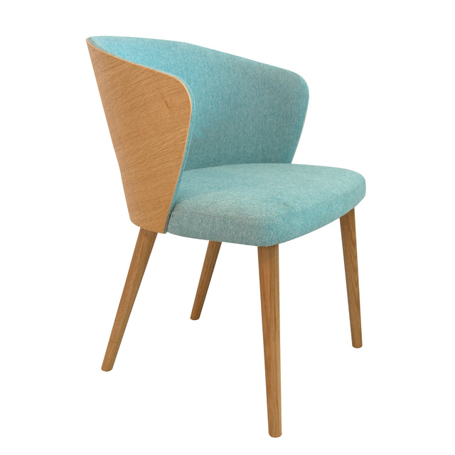 Sigma Wood Upholstered Arm Chair