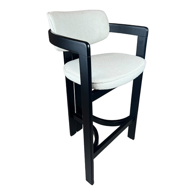 Kian Wood Arm Stool