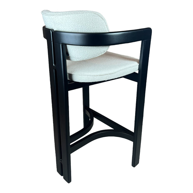 Kian Wood Arm Stool