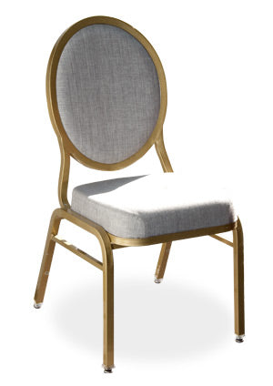 Hourglass Simple Aluminum Stackable Chair