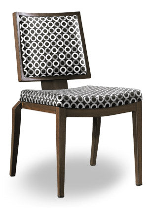 Kapccion Aluminum Wood Look Flexback Stack Chair