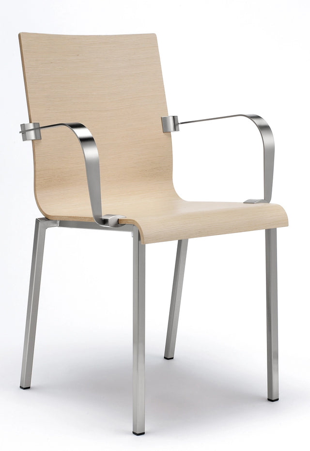 Kuadra 1325 Modern Wood Arm Chair