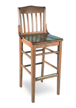 Schoolhouse Wood Bar Stool