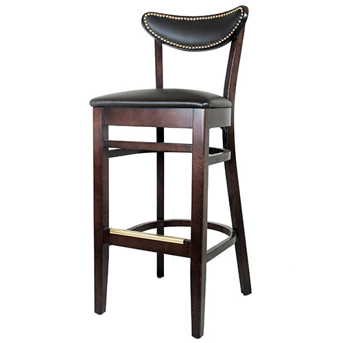 Ovalback Upholstered Bar Stool