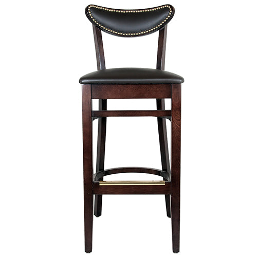 Ovalback Upholstered Bar Stool
