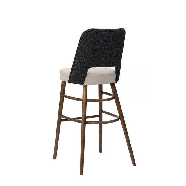 Stema Upholstered Wood Stool