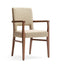 Katy Upholstered Wood Arm Chair 1