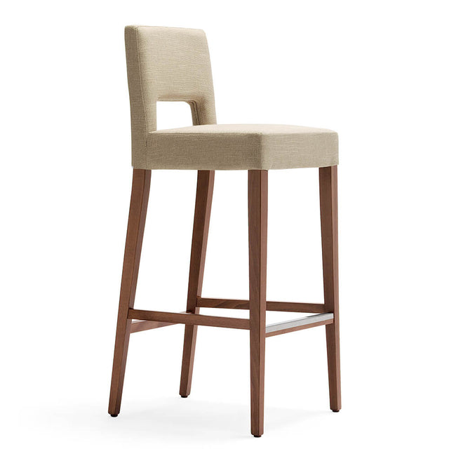 Katy Upholstered Wood Stool