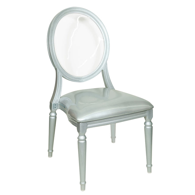 Ohola Aluminum Wood Look Stack Chair