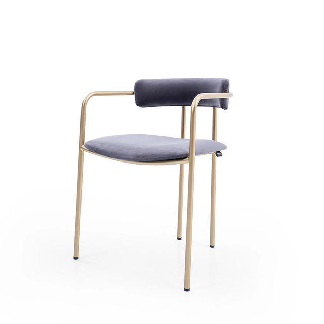 Scarlet Metal Arm Chair