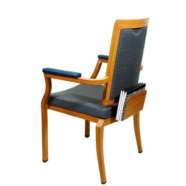 Tepic Aluminum Wood Look Arm Chair