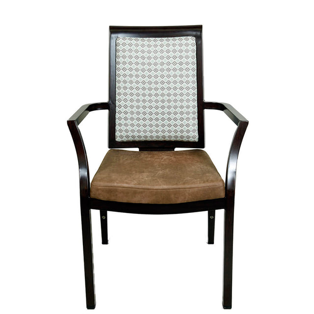 Tepic Aluminum Wood Look Arm Chair
