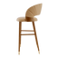 Conch Gold Tip Wood Bar Stool