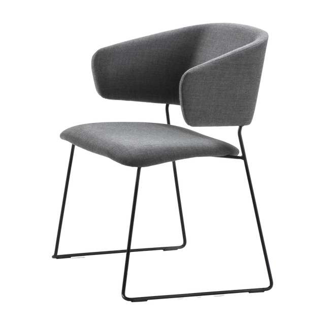 Ezra Sled Legged Arm Chair