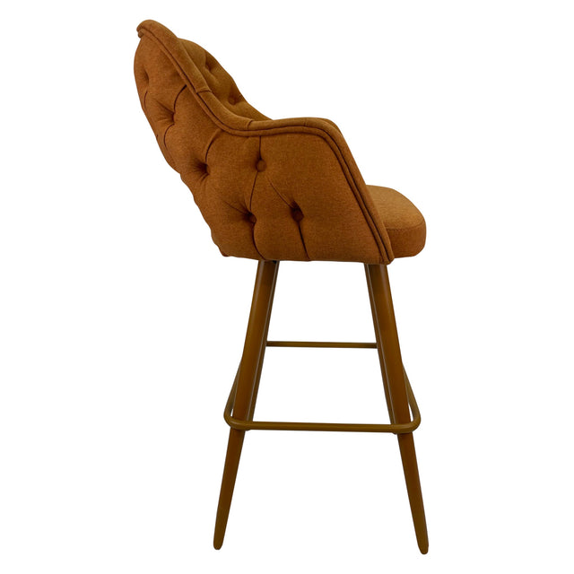 Sun Tufted Upholstered Arm Stool