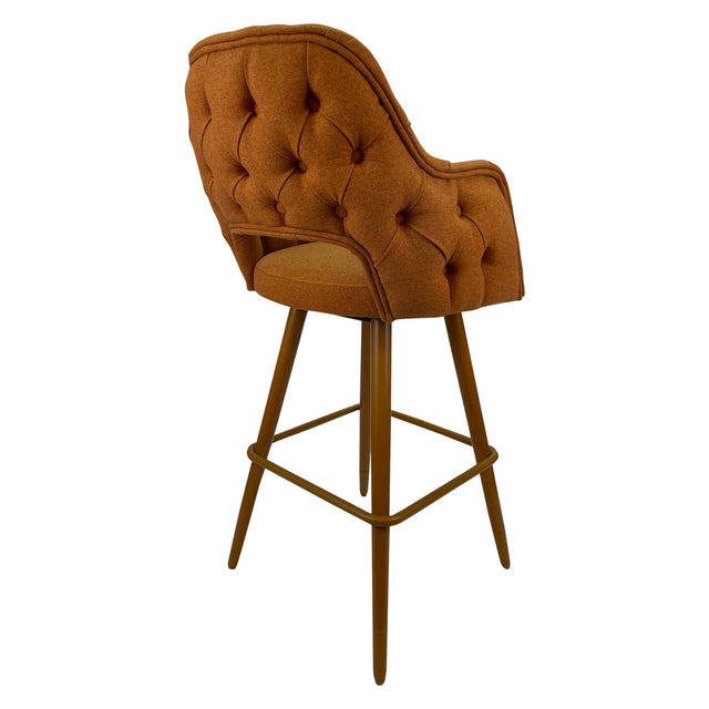 Sun Tufted Upholstered Arm Stool