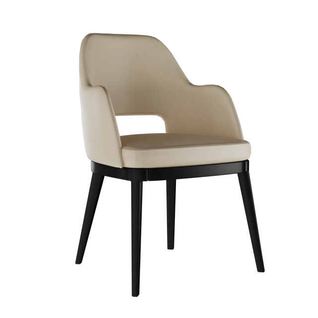 Sun Hole Arm Upholstered Chair