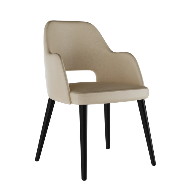 Sun Hole Arm Upholstered Chair