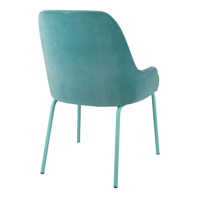 Fresco Upholstered Chair w/Steel Legs | Dona